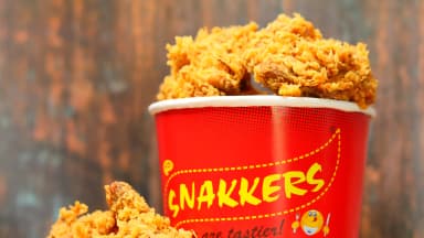 Fast Food menu from Snakkers